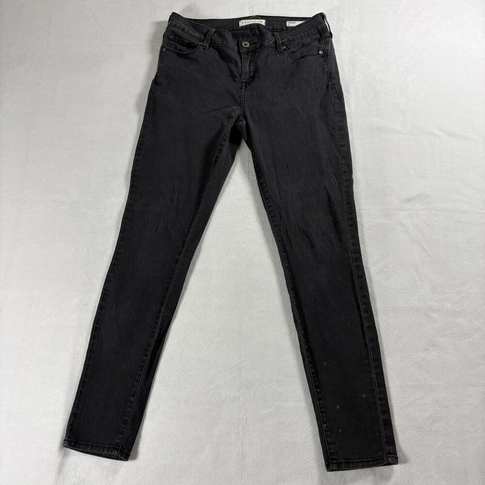 Bullhead Low Rise Womens 9 Black Skinniest Stretch Y2K Grunge Skinny Jeans AltX